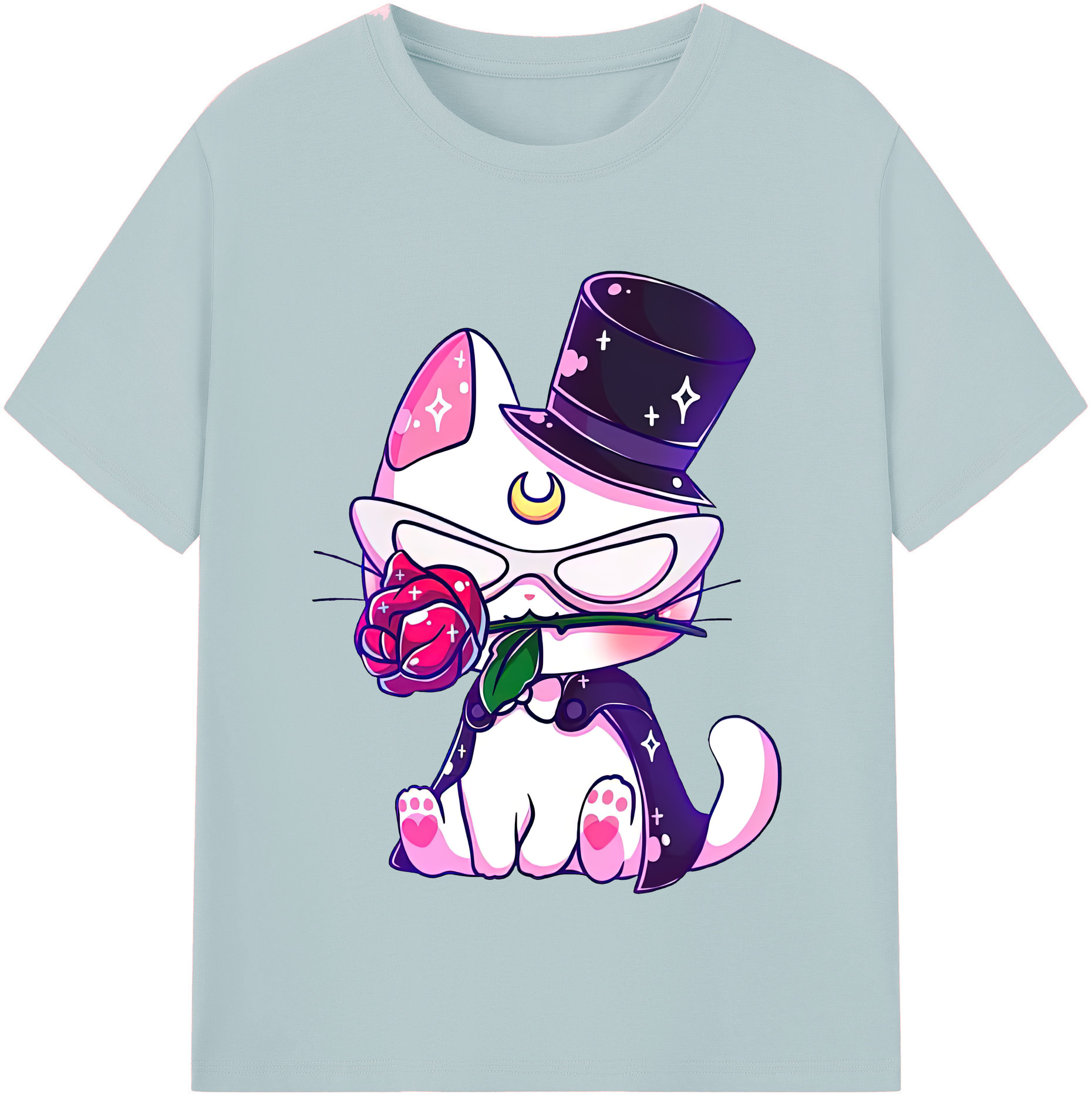 （画像用） 美少女戦士セーラームーン Sailor Moon 綿100％半袖Tシャツ（フロントプリント）